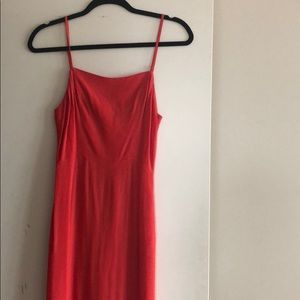 Reformation Red Midi Dress